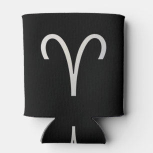 Schwarze Widder-Tierkreis-am 21. März - 19. April Dosenkühler