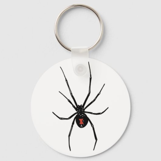 SCHWARZE WIEDER SPIDER SCHLÜSSELANHÄNGER KEYRING (Vorderseite)