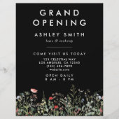 Schwarze Wildblume Flyer (Vorne)