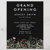 Schwarze Wildblume Flyer (Hinten)