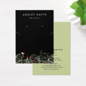 Schwarze Wildblume mit der Netzwerkkarte (Schreibtisch)