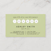 Schwarze Wildblume Treuekarte (Rückseite)