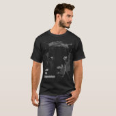 Schwarze wilde Katze T-Shirt (Vorne ganz)