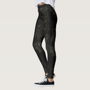 Schwarze Wildnis Leggings