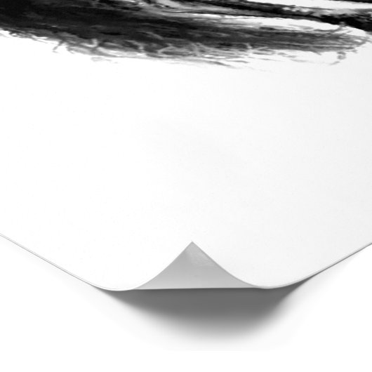 Schwarze Wildpferde gestalten Ihren Text / Farbe Poster (Ecke)