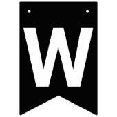 SCHWARZE WILLKOMMEN ZUHAUSE BANNER (Dritte Fahne)