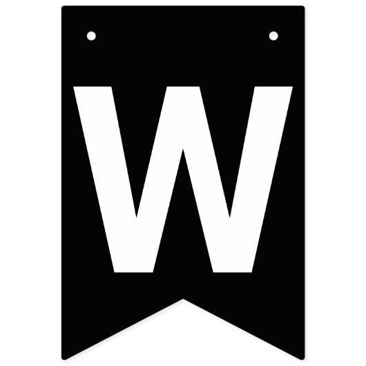 SCHWARZE WILLKOMMEN ZUHAUSE BANNER (Dritte Fahne)