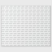 Schwarze Wimpern Geschenkpapier (Flach)