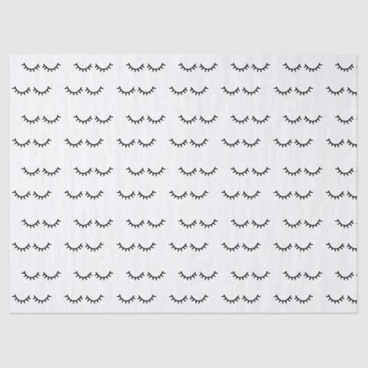 Schwarze Wimpern Seidenpapier (Vorderseite)