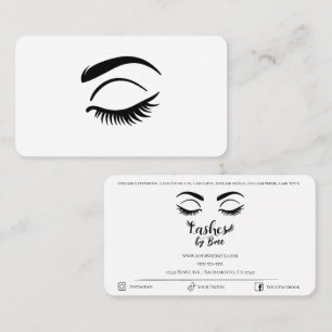 Schwarze Wimpern Wimpern Schönheit Wimper Visitenkarte
