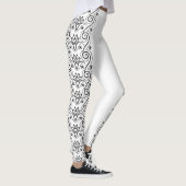 Schwarze Wirbel Leggings (Rechts)
