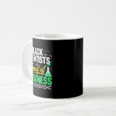 Schwarze Wissenschaftler Beweis der Größe Schwarze Kaffeetasse (Vorderseite Links)