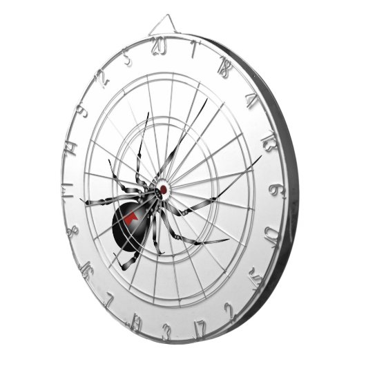 Schwarze Witwe Dartscheibe (Vorderseite rechts)