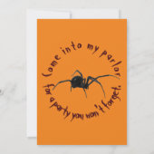 Schwarze Witwe Einladung (Rückseite)