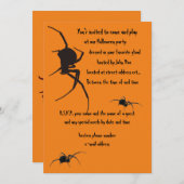 Schwarze Witwe Einladung (Vorne/Hinten)