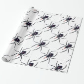 Schwarze Witwe Geschenkpapier (Ungerollt)