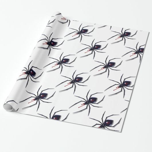 Schwarze Witwe Geschenkpapier (Ungerollt)