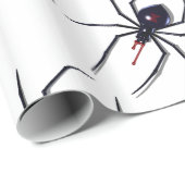 Schwarze Witwe Geschenkpapier (Rolleneckpunkt)