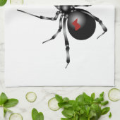 Schwarze Witwe Geschirrtuch (Gefaltet)