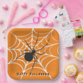 Schwarze Witwe im Spider Web Pappteller (Party)