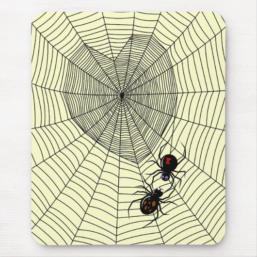 Schwarze Witwe Mousepad (Vorne)