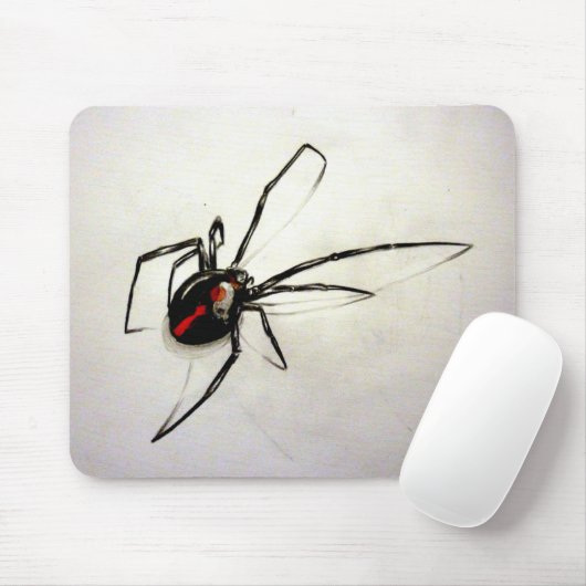 Schwarze Witwe Mousepad (Mit Mouse)