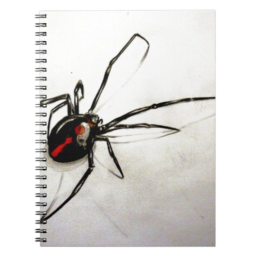 Schwarze Witwe Notizblock (Vorderseite)