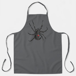 Schwarze Witwe Spider Original Zeichnend Kunst Sch Schürze