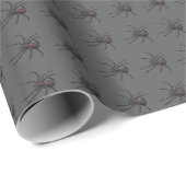 Schwarze Witwe Spider Originelle Zeichnend Kunst Geschenkpapier (Rolleneckpunkt)
