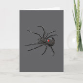 Schwarze Witwe Spider Originelle Zeichnend Kunst Karte (Vorderseite)