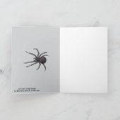 Schwarze Witwe Spider Originelle Zeichnend Kunst Karte (Innenseite)