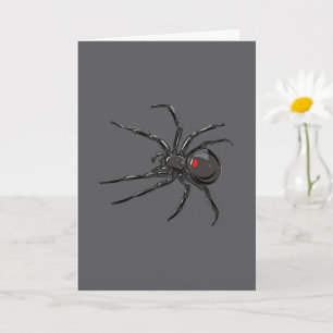 Schwarze Witwe Spider Originelle Zeichnend Kunst Karte