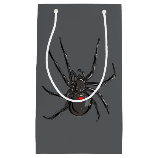 Schwarze Witwe Spider Originelle Zeichnend Kunst Kleine Geschenktüte (Vorderseite)