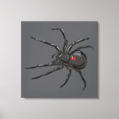 Schwarze Witwe Spider Originelle Zeichnend Kunst Leinwanddruck (Vorderseite)