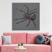 Schwarze Witwe Spider Originelle Zeichnend Kunst Leinwanddruck (Insitu (Wohnzimmer))