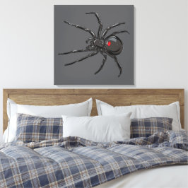 Schwarze Witwe Spider Originelle Zeichnend Kunst Leinwanddruck
