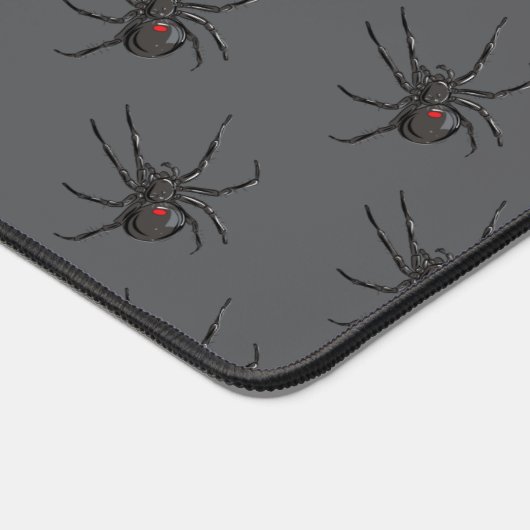 Schwarze Witwe Spider Originelle Zeichnend Kunst Schreibtischunterlage (Ecke)