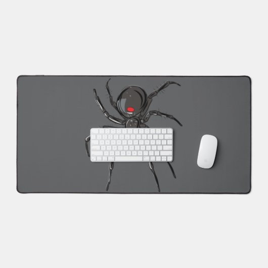 Schwarze Witwe Spider Originelle Zeichnend Kunst Schreibtischunterlage (Tastatur & Maus)
