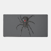 Schwarze Witwe Spider Originelle Zeichnend Kunst Schreibtischunterlage (Vorderseite)