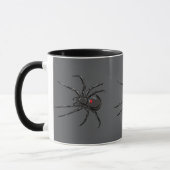 Schwarze Witwe Spider Originelle Zeichnend Kunst Tasse (Links)