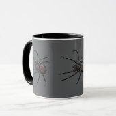 Schwarze Witwe Spider Originelle Zeichnend Kunst Tasse (Vorderseite Links)