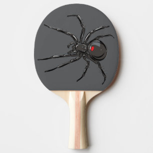 Schwarze Witwe Spider Originelle Zeichnend Kunst Tischtennis Schläger