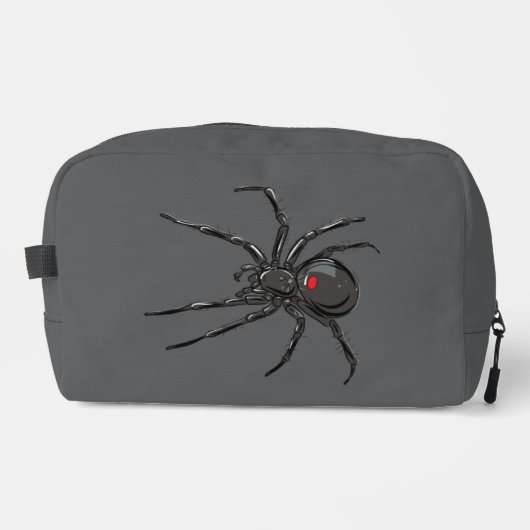 Schwarze Witwe Spider Originelle Zeichnend Kunst Waschbeutel (Vorderseite)