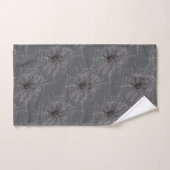 Schwarze Witwe Spiderweb Zeichnend Kunst Badhandtuch Set (Handtuch)