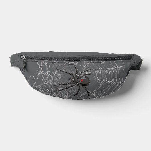 Schwarze Witwe Spiderweb Zeichnend Kunst Bauchtasche (Ablage )