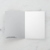 Schwarze Witwe Spiderweb Zeichnend Kunst Karte (Innenseite)