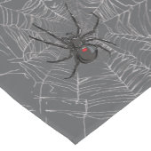Schwarze Witwe Spiderweb Zeichnend Kunst Kurzer Tischläufer (Ecke)