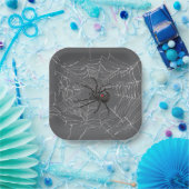 Schwarze Witwe Spiderweb Zeichnend Kunst Pappteller (Party)