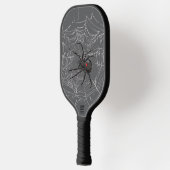 Schwarze Witwe Spiderweb Zeichnend Kunst Pickleball Schläger (Links)