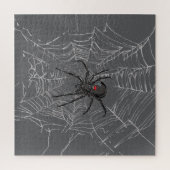 Schwarze Witwe Spiderweb Zeichnend Kunst Puzzle (Vertikal)